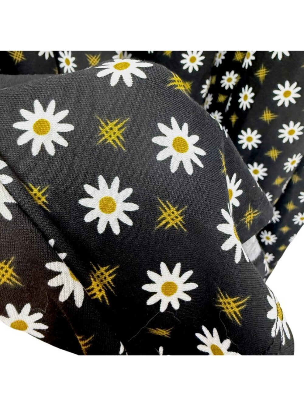 LULAROE Maxi Skirt Black Daisy Print Size Small Stretch Pull On Womens NWT - Picture 8 of 9